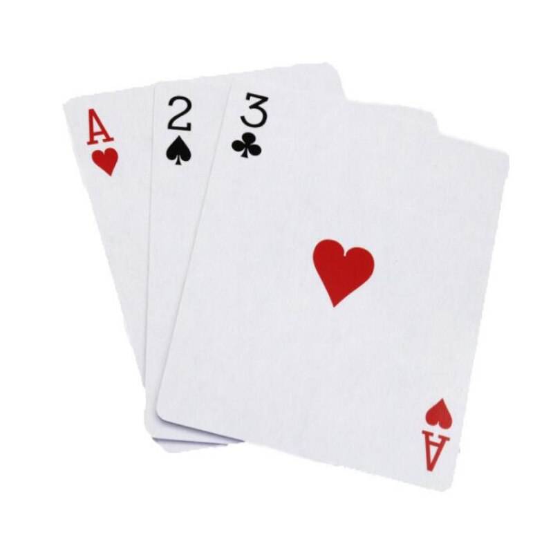 1 Set 3 Kaarten Monte Magie Kaart Drie Card Poker Monte Kaart Truc Klassieke Goocheltrucs Voor Close Up magic Illusie