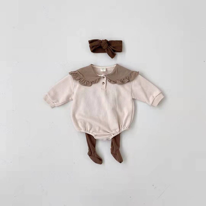 Koodykids Frühling Baby Mädchen Jungen Vintage Polka Dot Bodys Kleinkind Langarm Overall Mädchen Kleidung Baumwolle Kleidung Herbst