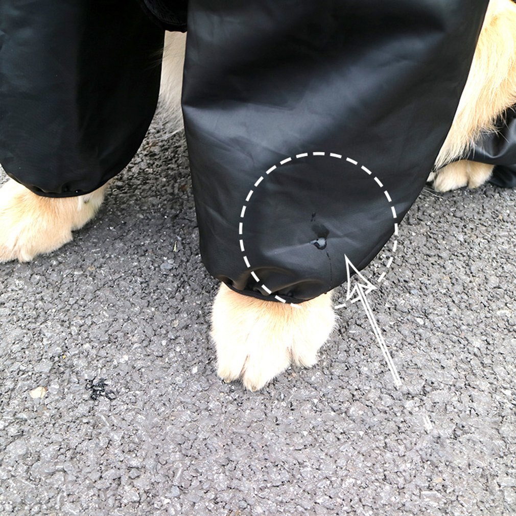 Pet Dog Raincoat Clothes Lightweight Waterproof Dog Poncho Golden-retriever Rain Jacket Rain Pet Cloak Gear Big Dog Jacket