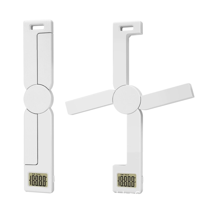 2 Pcs Mini Folding Digital Food Scale Home Food Weighing Coffee Scale Digital LED Display Accessories, Black &amp; White