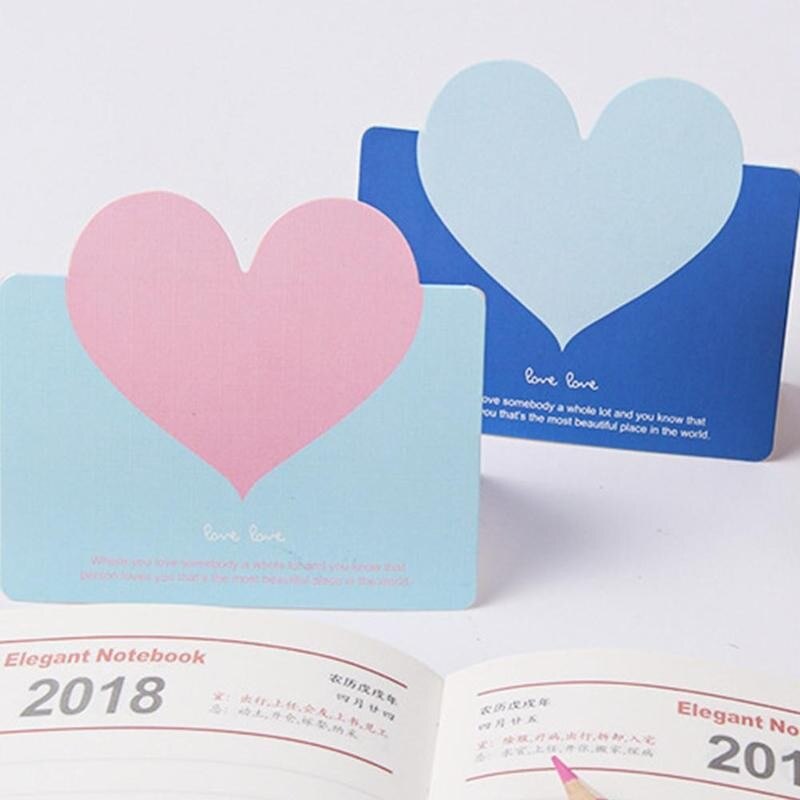 10pcs Love Heart Shape Greeting Card Valentine's Day Card Wedding Invitations Blessing Card DIY Party Supplies