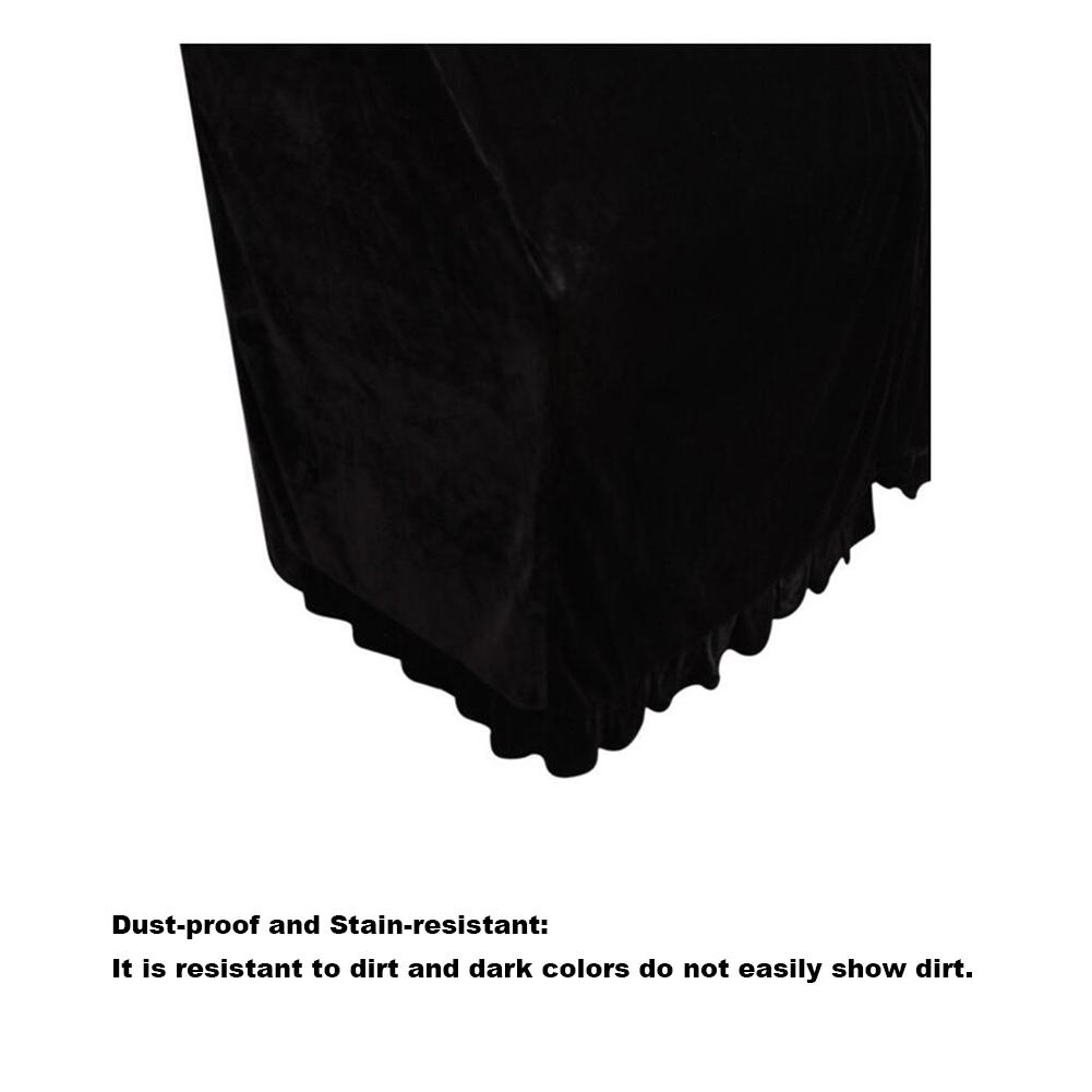 Black Piano Cover Dust-proof Sun-proof Upright Piano Protective Cover Household Accessories Waterproof Piano Cover Cloth