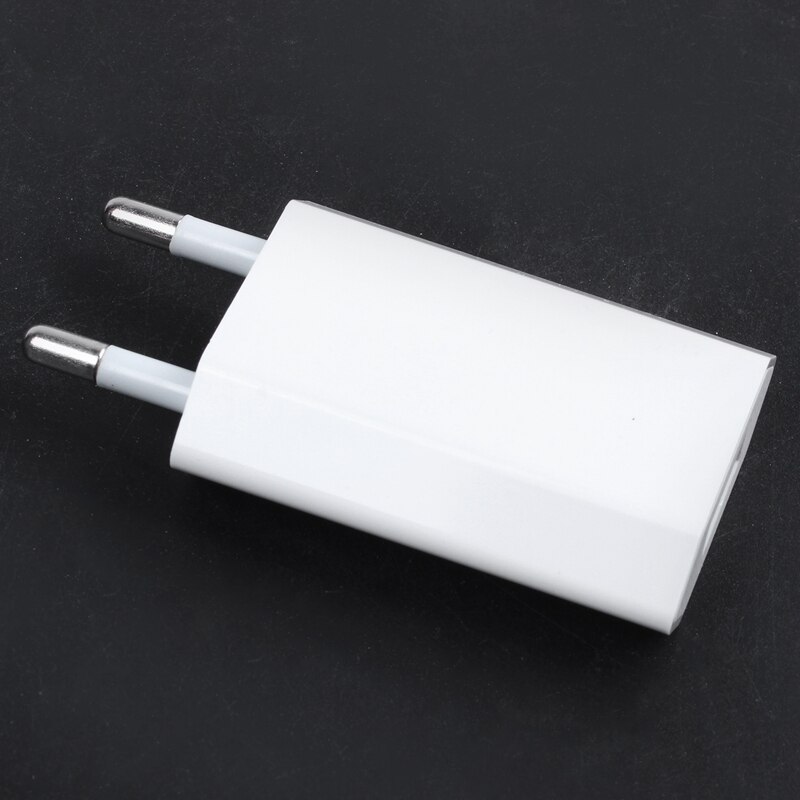 Witte eu usb-lader ac-adapter voor iphone 5, 5s, 4s , 4 3gs ipod touch nano
