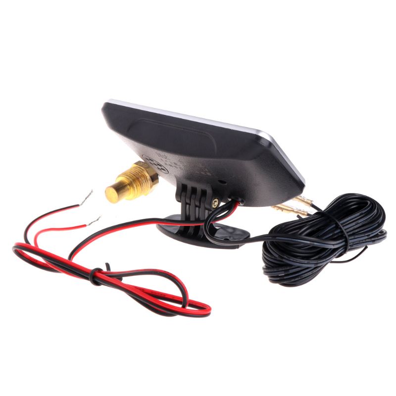 12v/24v bil lcd vandtemperaturmåler termometer voltmeter måler 2 i 1 temp & spændingsmåler 17mm sensor