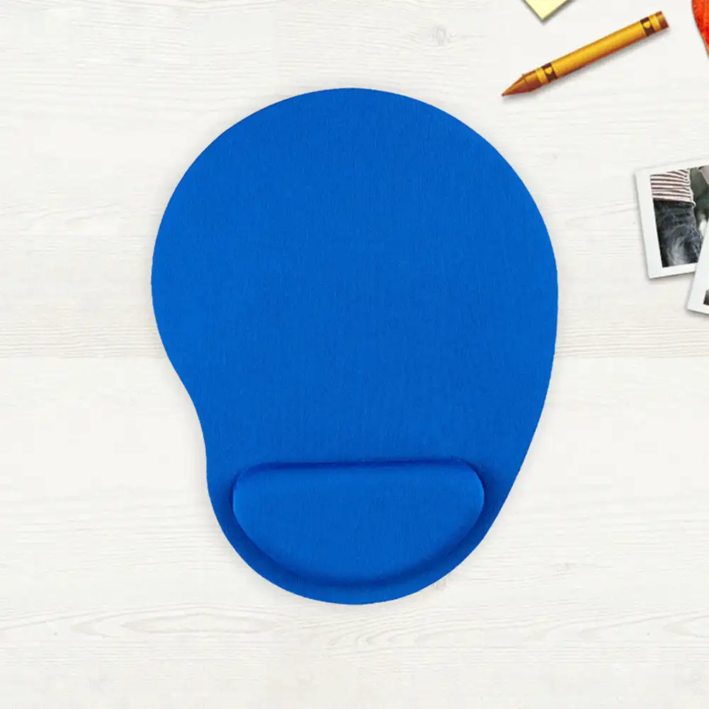 Computerspel Muismat Milieu Eva Ergonomische Muismat Polskussen Effen Kleur Comfortabele Muismatten Voor Kantooraccessoires: Blauw