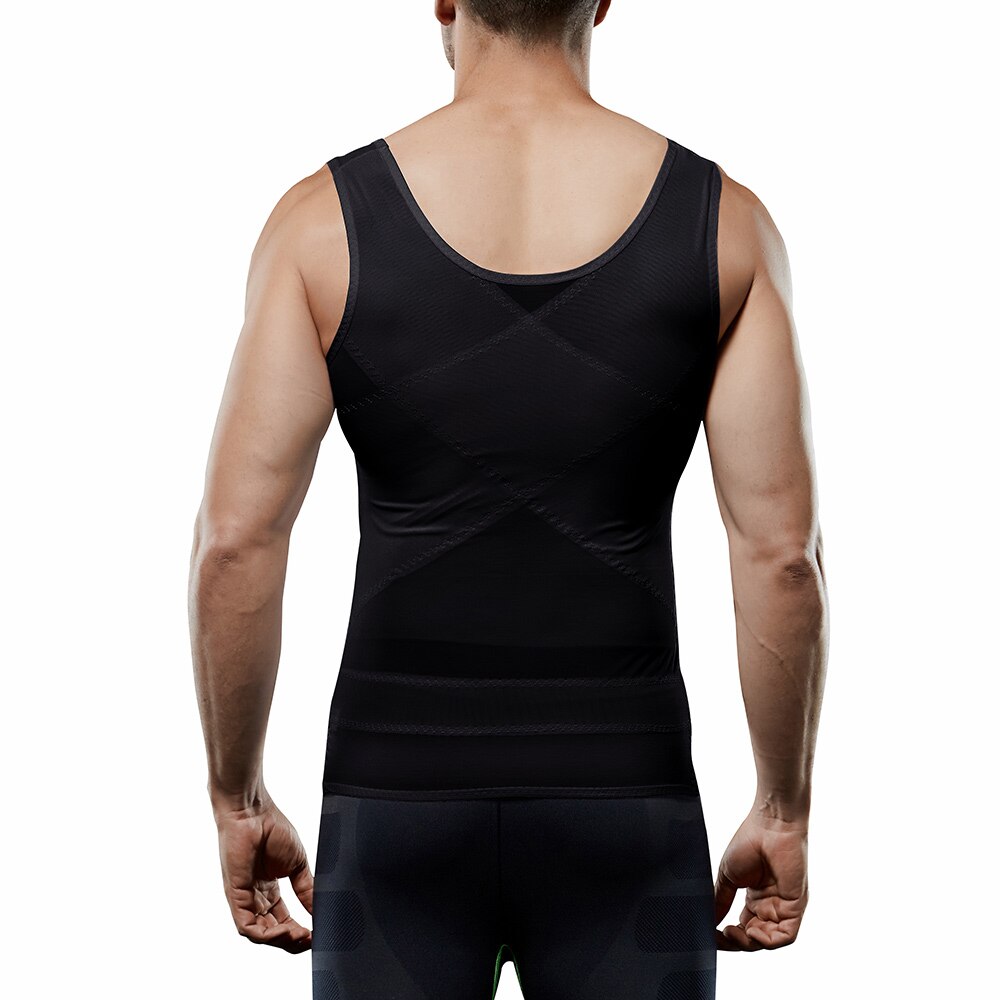 Men's Abdomen, Chest And Back, Lightweight Mesh Breathable Body Shaping Vest