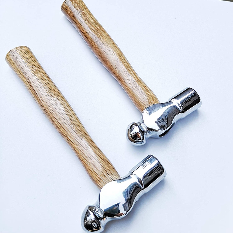 Jewelry Making Supplies Tools Jewelry Mini Hammer 6 Inch Ball Peen Hammers Chasing Hammer For Leather Craft 2Pcs Retail