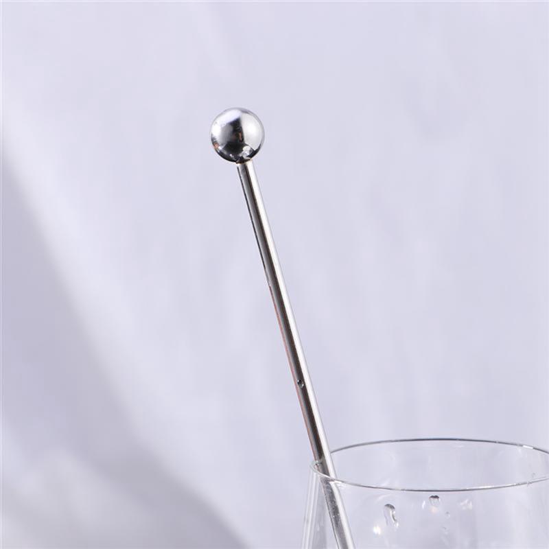 5Pcs 19 Cm Rvs Mengen Cocktail Stirrers Sticks Voor Wedding Party Bar Swizzle Drink Mixer Bar Muddler