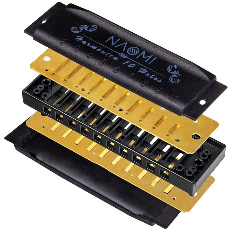 Naomi Piemonte Blues Harmonica Set - 3 Piece with Case