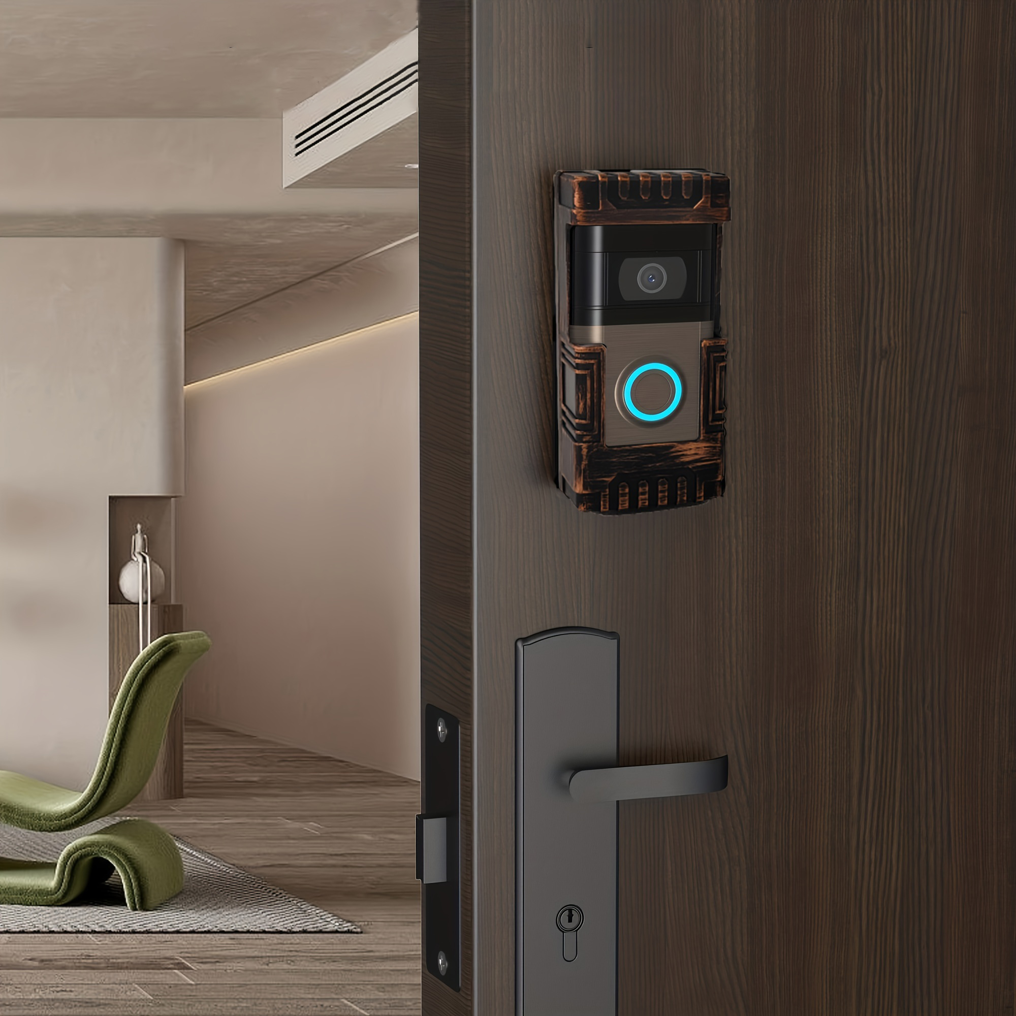 Suitable For Ring Video Doorbell visual doorbell bracket angle adjustable doorbell protective case anti-theft bracket