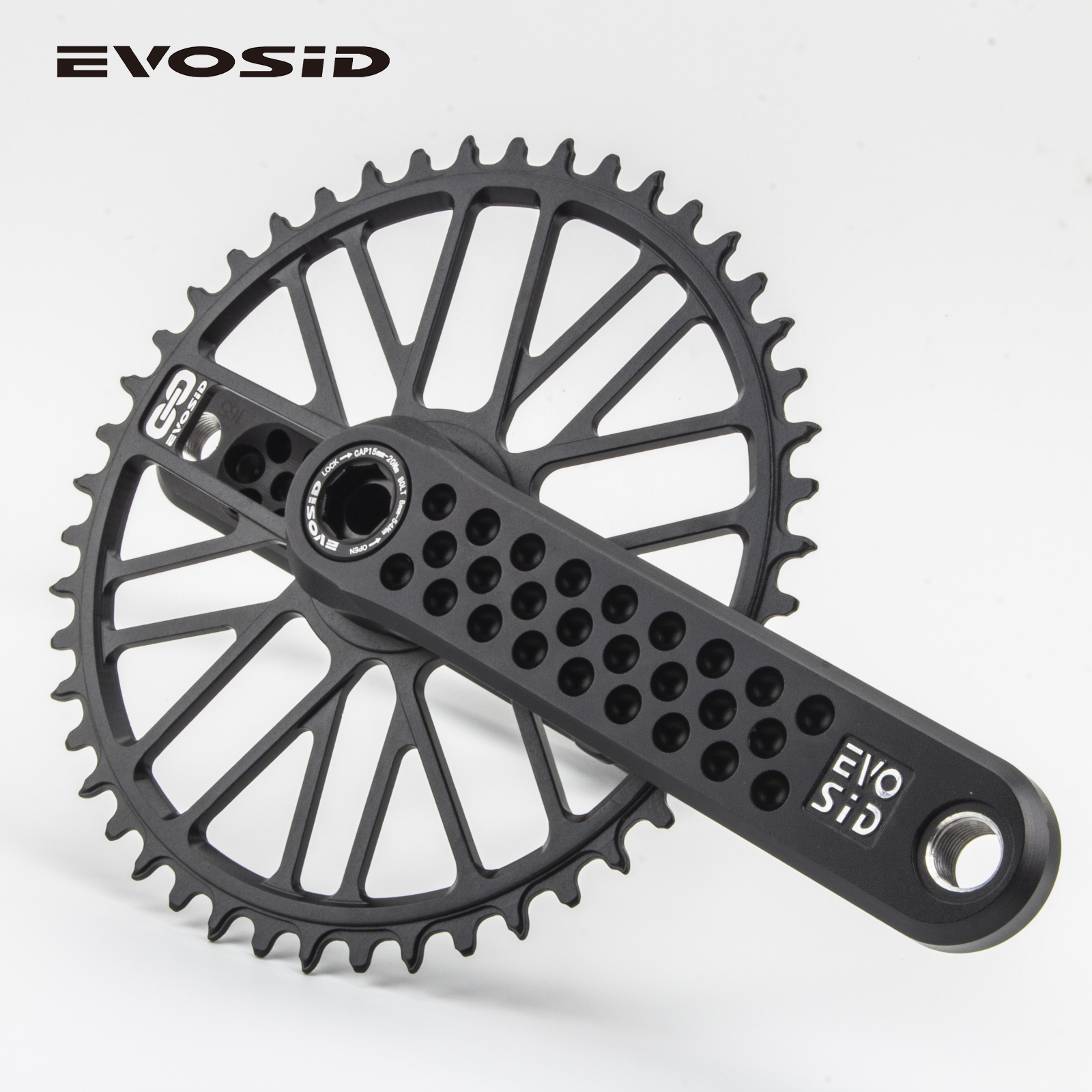 EVOSID-platos y bielas de carretera, manivela hueca de 165/170/175mm, plato integrado de 11/12 velocidades, 40/42/44/46/48/50T, manivela de bicicleta de montaje directo