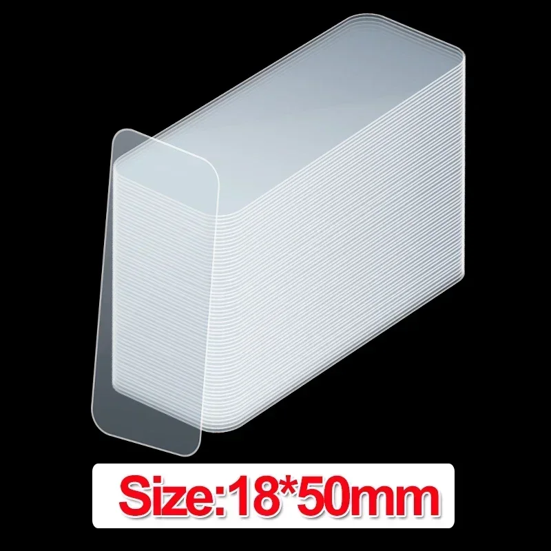 Cinta adhesiva de doble cara súper fuerte, Nano cintas transparentes reutilizables sin costuras, pegatinas de pared fijas impermeables para el hogar, parches: Naranja / 20 meses