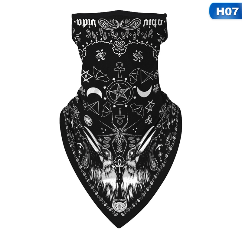 Bufanda para hombre y mujer, Bandana con elásticos, pasamontañas de cuello para la cara, bufanda fina con estampado Digital a prueba de viento: 7
