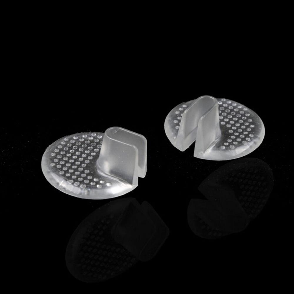 Silikon snu gel puter pute tå beskyttere antiskli gjennomsiktig forfot sko pads innerså pute til snu flopper sandaler