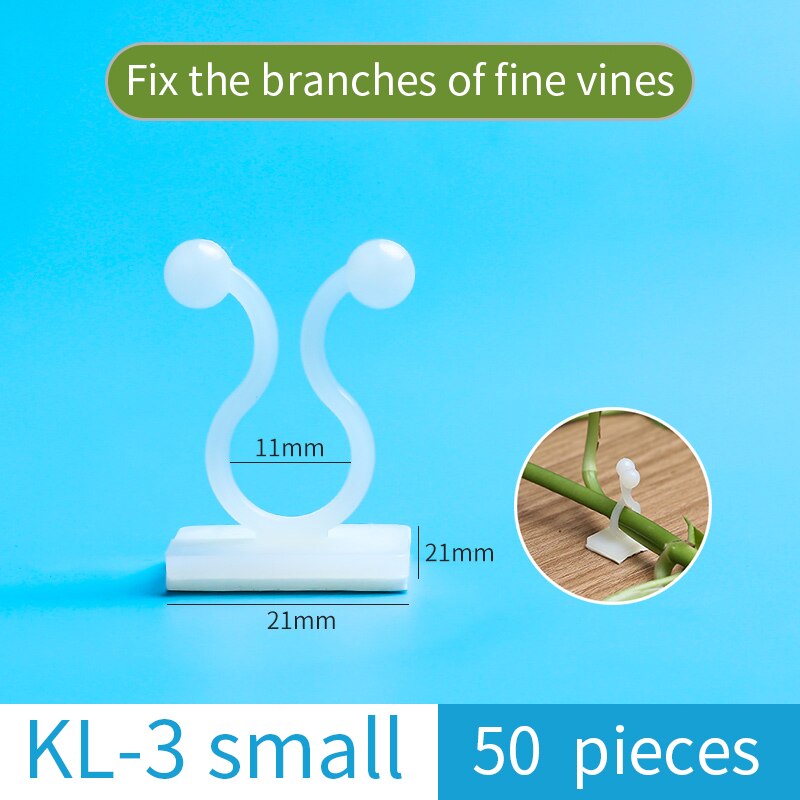 Fixation-planta verde de eneldo verde para escalada en pared, Cesta Verde para escalada de vid, colgante de pared, estereotipado para el hogar, 50 Uds.: D
