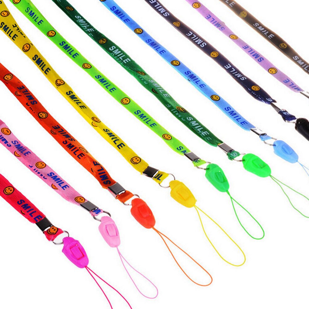 10 st/lot mobiltelefon remmar nyckelring halsband id-kort arbetskort märke hålla halsband för mobiltelefon halsband
