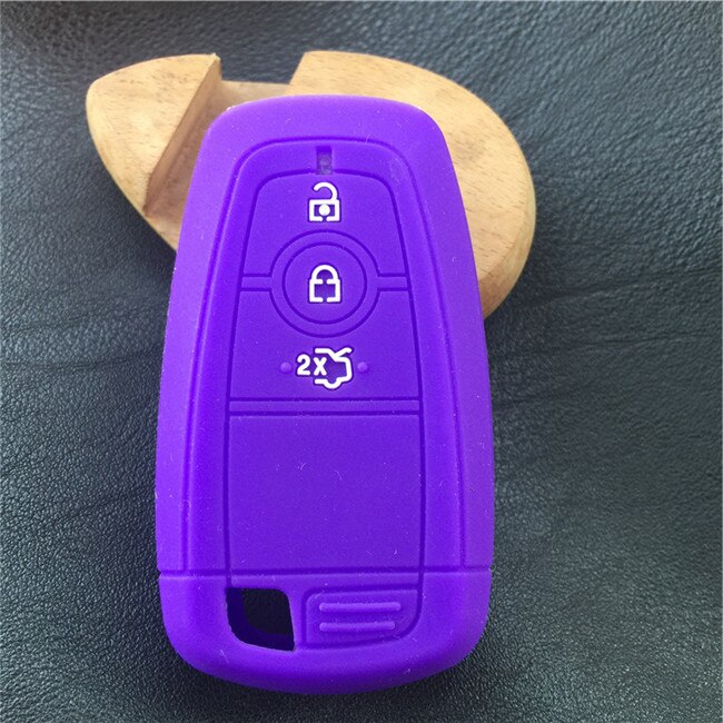 Silikonikuminen auton avainkotelo ford mondeo mkc mkx mkz lincoln continental focus edge kuga eco sport 3 4 nappiavain