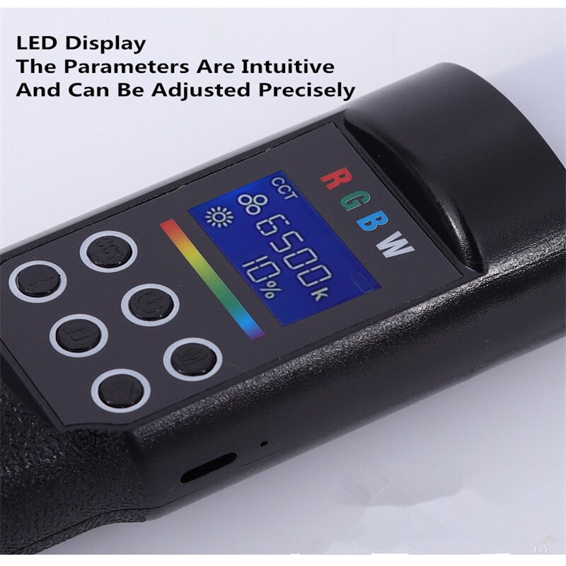 RGB Light Stick Handheld Photography Lamp 4600mAh Party Colorful LED Lamp Fill Light Handheld Wand Flash Speedlight Video Live