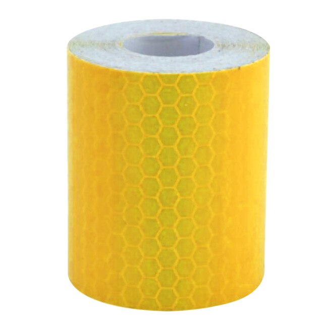 Waterproof Warning Tape Strip Stickers Warning Light Reflector Protective Sticker Reflective Film Car Safety Mark 300cm X 5cm: Dark yellow