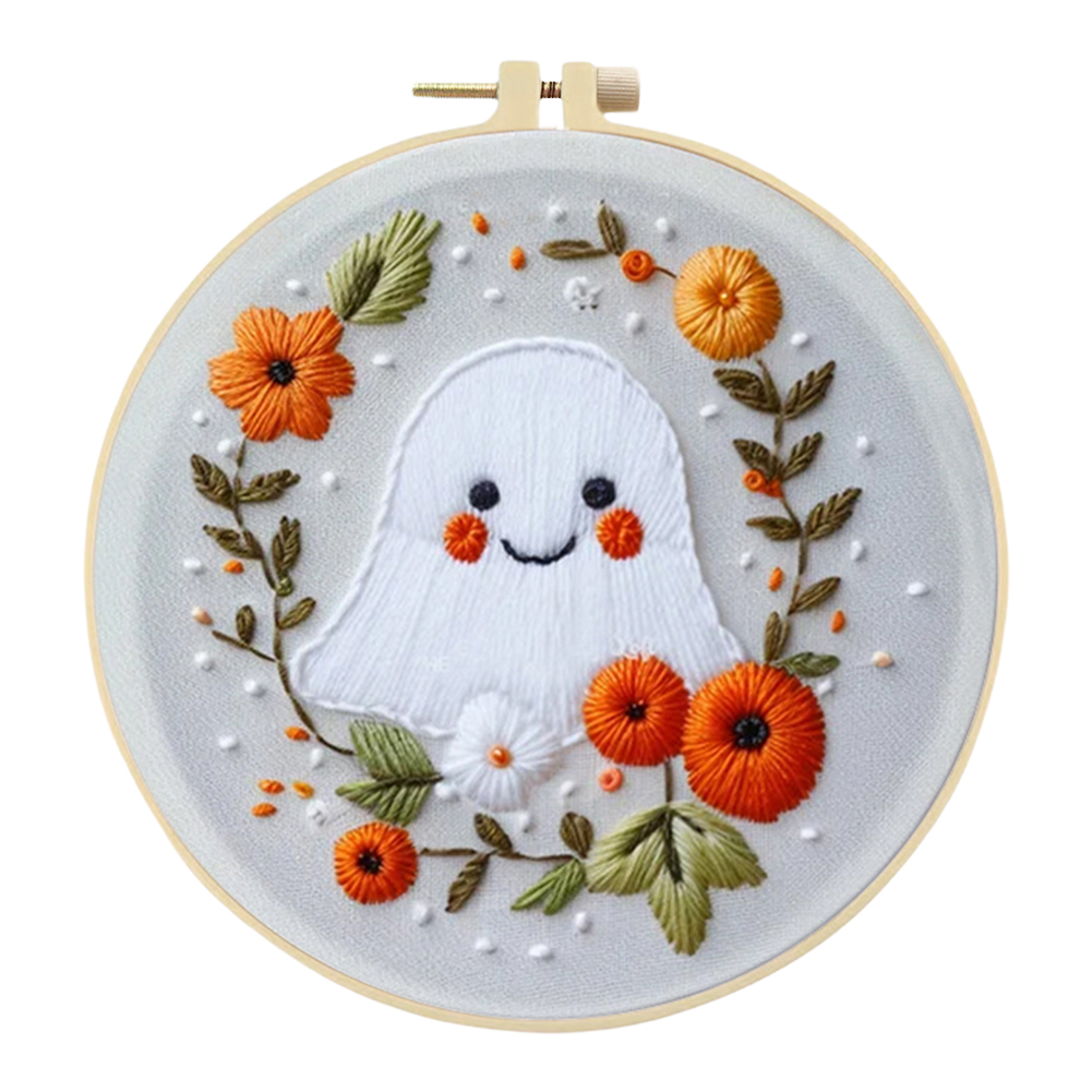 Borduursets met dierlijk gestempeld kruissteek en gekleurd draad van hoepeldoek: Oranje