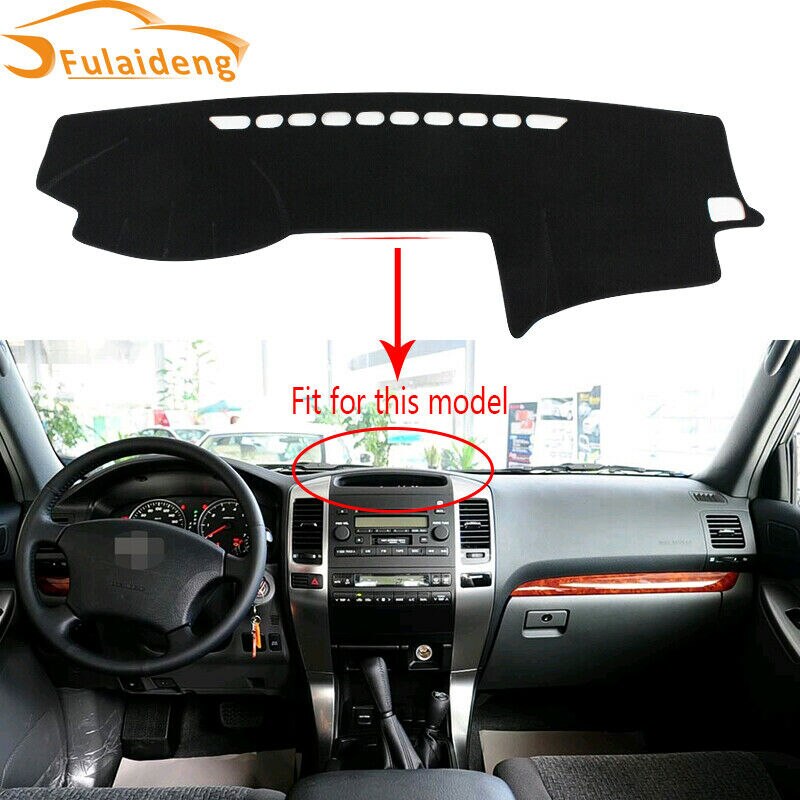 Para Toyota Land Cruiser Prado FJ120 2003 interior tablero de instrumentos Dash Mat salpicadero almohadilla cobertora para sol accesorios de coche