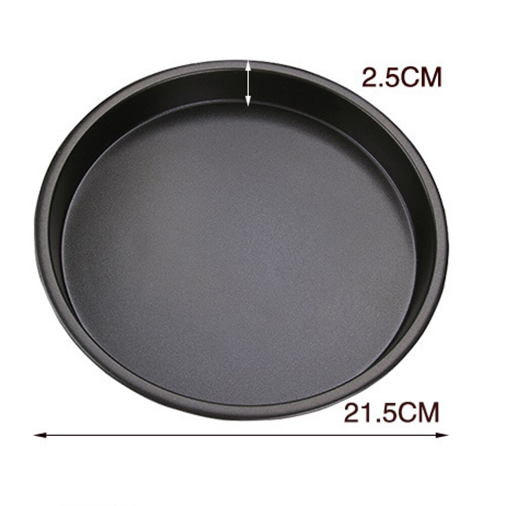 8/10Inch Premium Non-stick Pizza Pan Bakvormen Carbon Staal Pizza Plaat Ronde Diepe Schotel Pizza Pan tray Mold Mould Bakken Tools