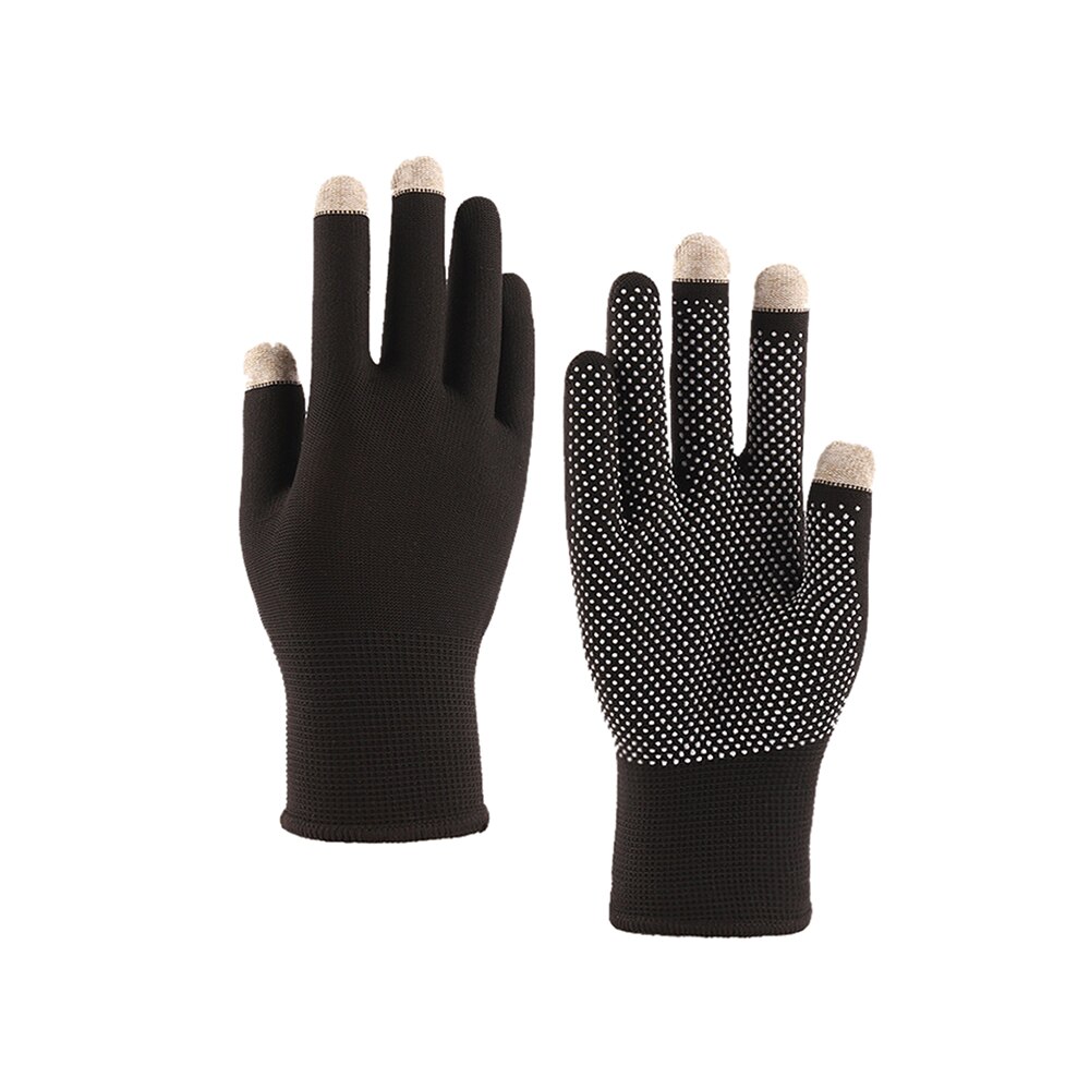 Guantes finos de ciclismo para hombre, protector solar para exteriores, pantalla táctil, ciclismo de montaña, BMX: Blanco