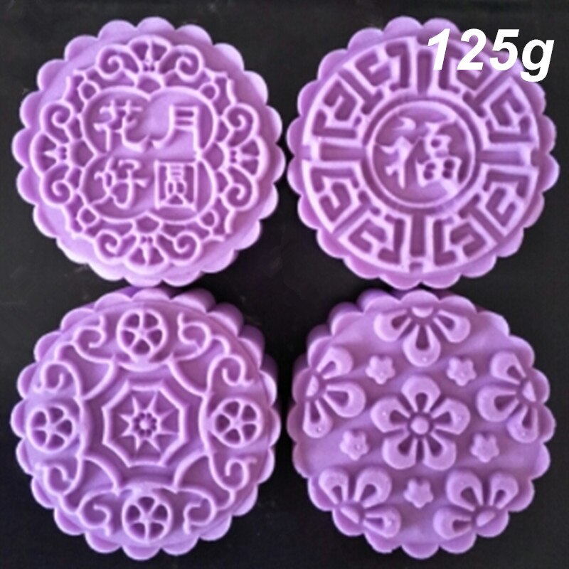 Moule à gâteau en forme de lune, 75g, 100g, 125g, outils de pâtisserie ronde pression manuelle, moule à gâteau en forme de lune en option 1 ensemble: HY15