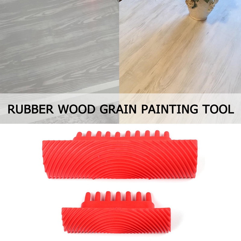 Imitación madera granulado patrón textura de la pared arte DIY cepillo goma pintura con vetas de madera herramienta decoración del hogar