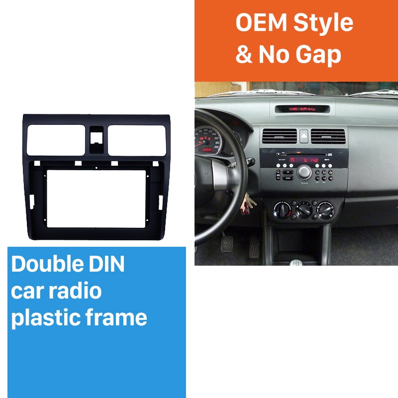 2 Din Car Stereo DVD Radio Panel Fascia Frame for Suzuki Swift