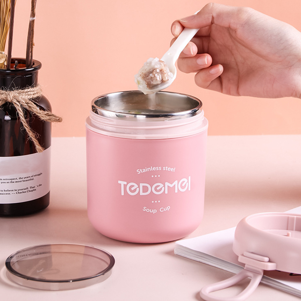 Mini Thermal Lunch Box for kids Stainless Steel Vaccum Cup Soup Cup Insulated Lunch Box Portable Breakfast Milk Food Container
