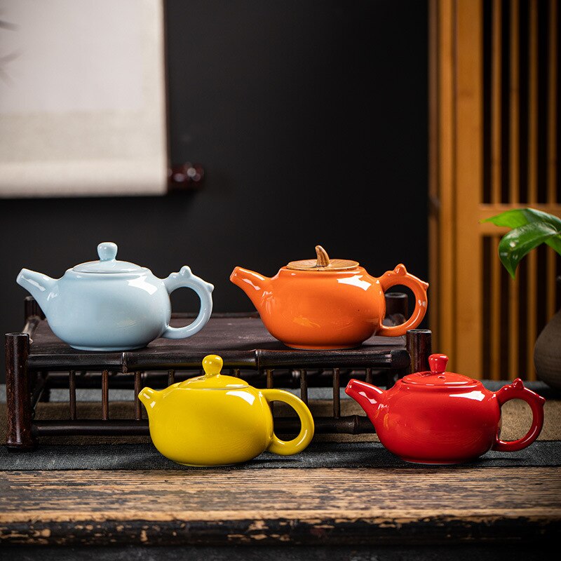 Neue Teekanne Tasse Regenbogen Fisch Tasse Kung Fu Tee-einstellen Bunte Teekanne Tee Tasse Keramik Tee-einstellen Geschirr Küche zubehör
