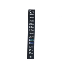 Termómetro centígrado 18-34 para acuario, termómetro Digital para tanque de peces, pegatina de temperatura, escala Dual, 1 unidad