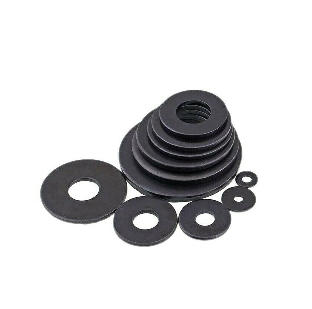 10PCS M8-M27 black 8.8 leve flat washer carbon steel washer thickened gasket