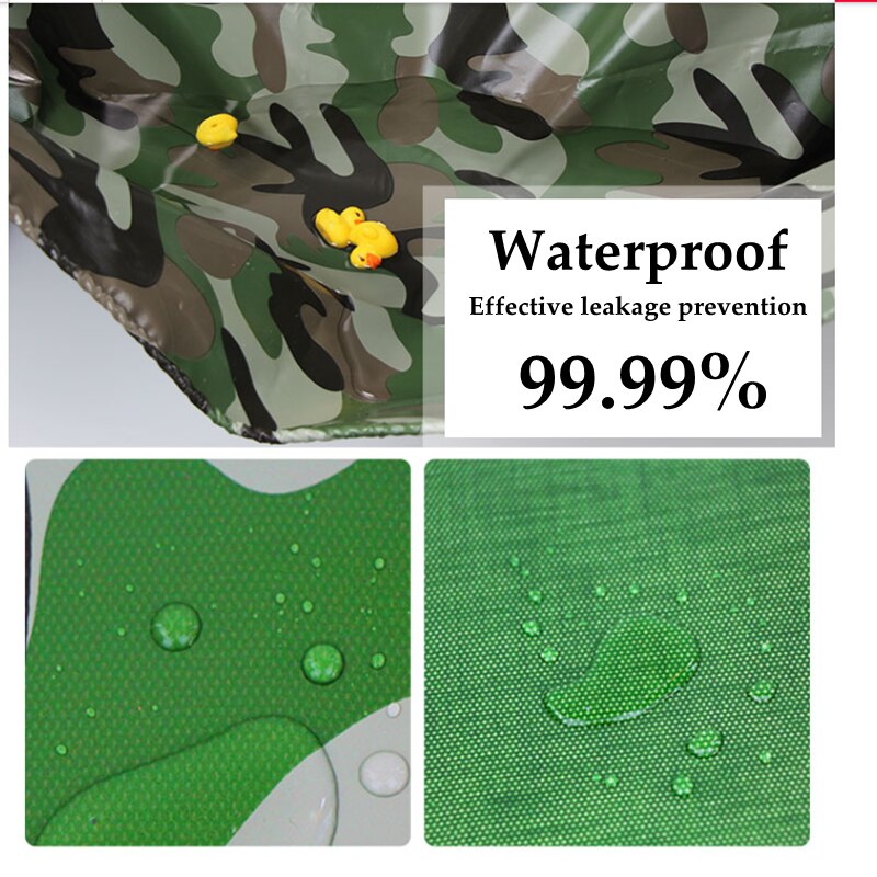 0.4mm Camouflage PVC Waterproof Tarpaulin Grade Rainproof Tarp Garden Plant Balcony Cover Anti-flaming Cloth Forest Fire-proof