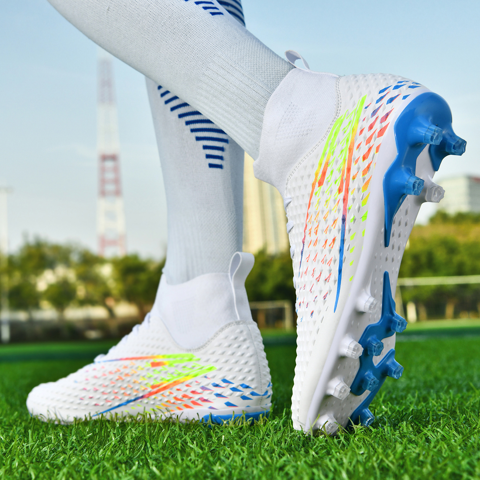 Voetbalschoenen voor heren Casual voetbalschoenen Volwassenen Professioneel voetbal Tiener Antislip buitensportschoenen Nieuw