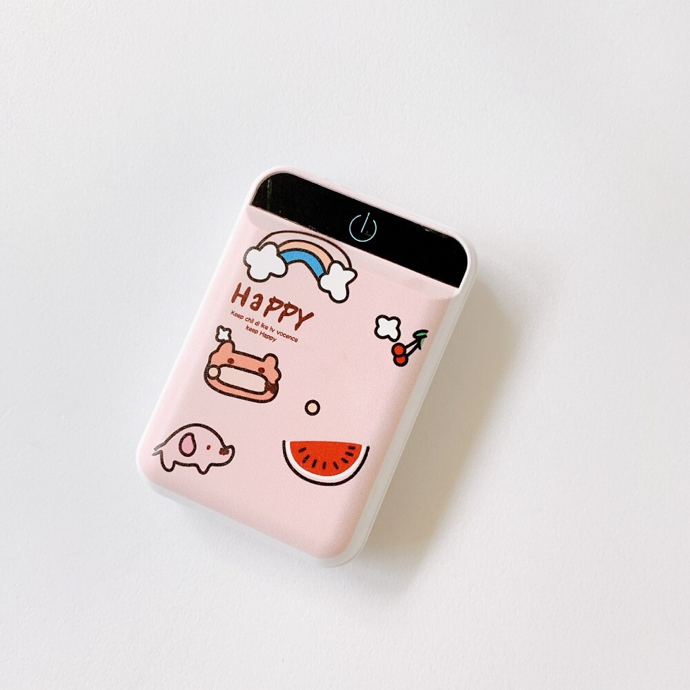 Mini Power Bank 10000mAh with Cute Cartoon Parttern Powerbank 10000mAh Portable Mobile Charging Power Bank for Xiaomi: Pig