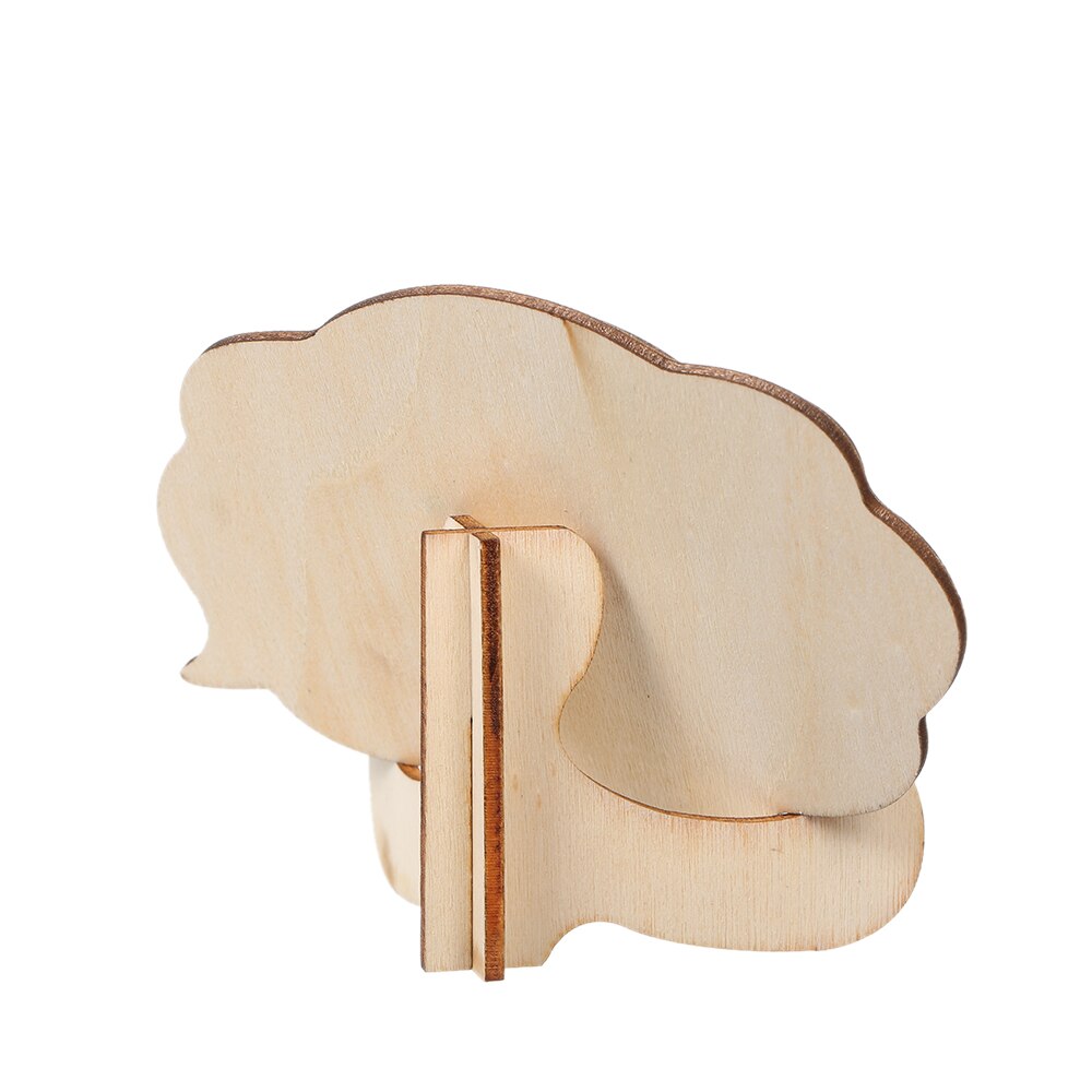 1/10 stuks 3d mini dikkere zwarte krijtborden met ezelstandaard, houten kleine berichtenborden voor bruiloften en feestdecoraties