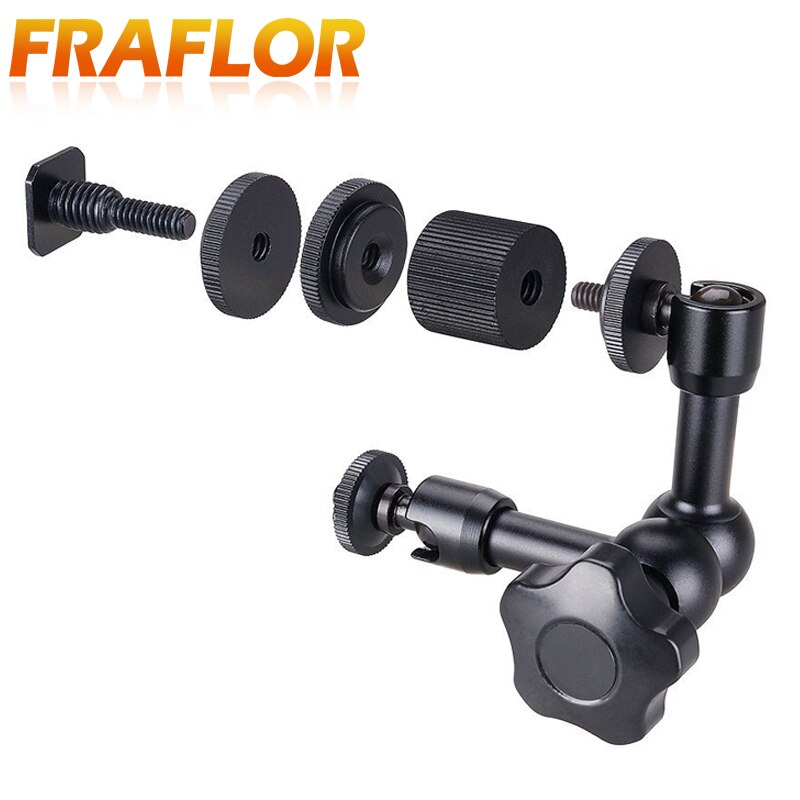 Superklem 7/11 inch verstelbare magische gelede arm voor het monteren van hdmi-monitor, led-lamp, lcd-videocamera, flitser, camera, dslr