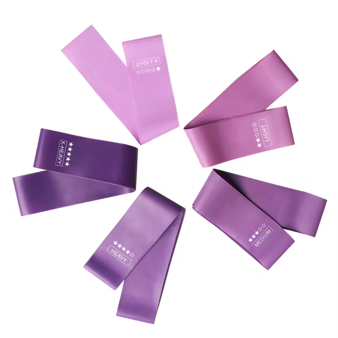 5 Different Levels Resistance Bands Yoga Sport Exercise Elastic Fitness Bands Workout Pilates Home Rubber Bands Gym Accessories