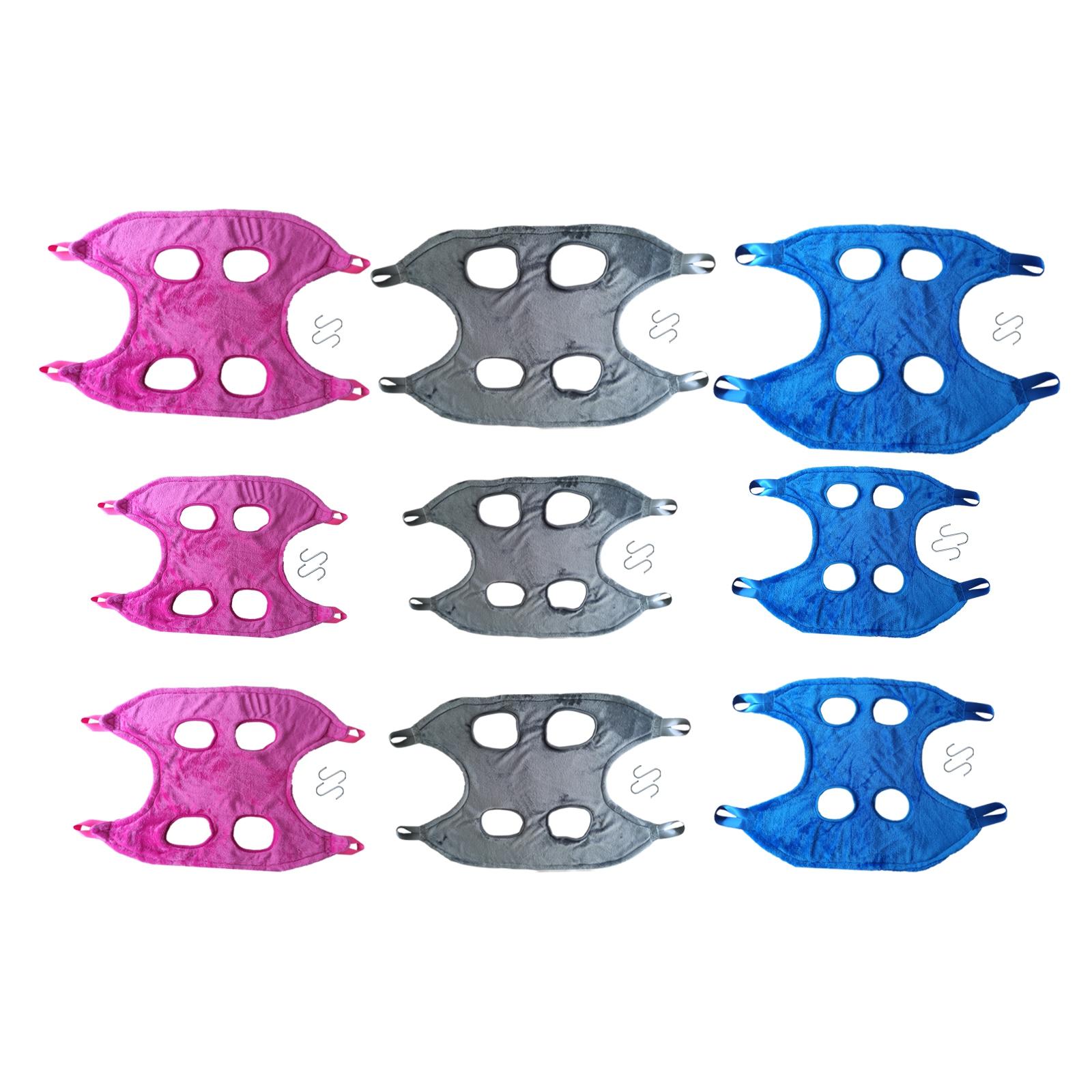 Portable Dog Grooming Hammock Restraint Bag Pet Dry Towel with 2 Hooks for Cleaning