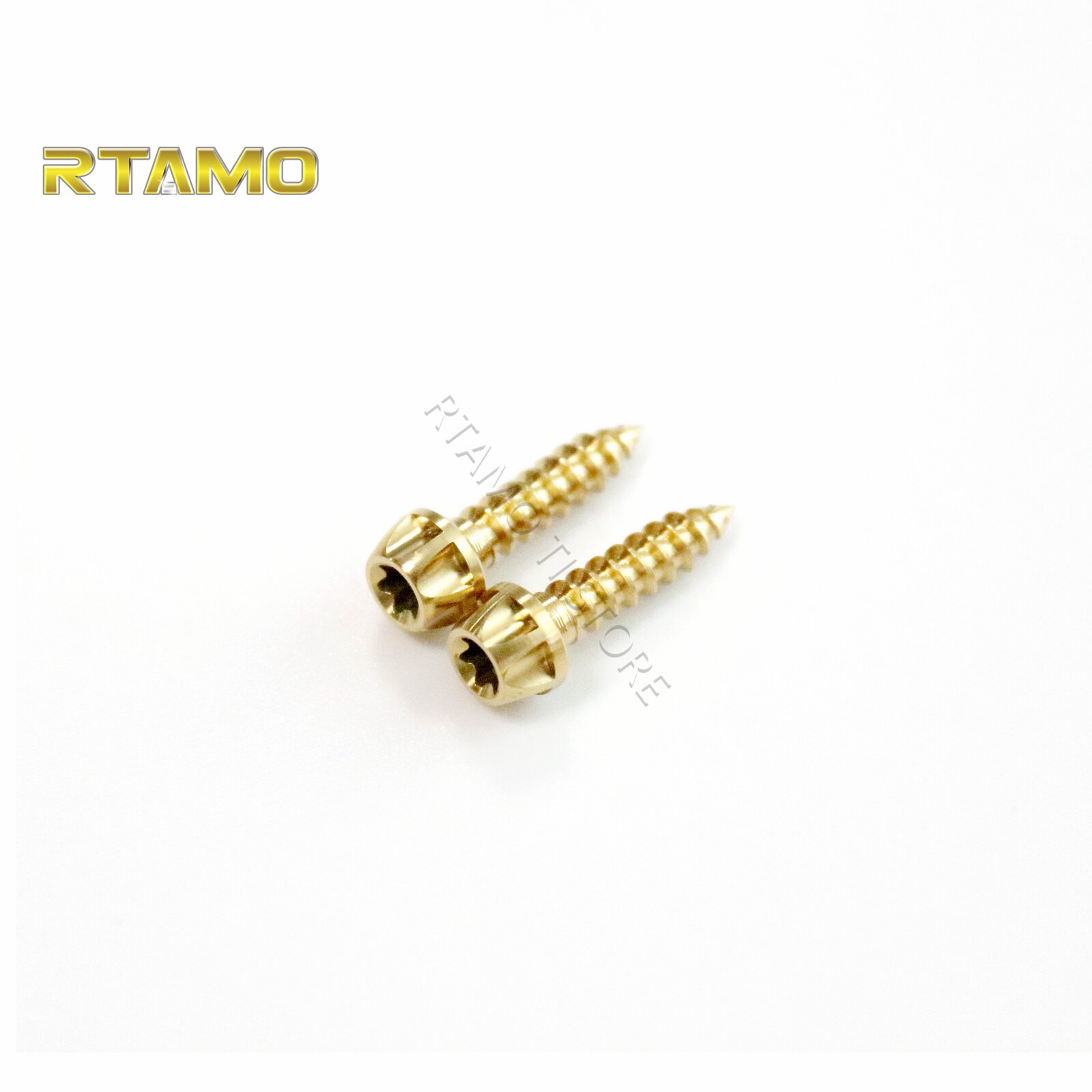 Rtamo Gr5 Titanium Alloy Rear Turn Signal Self Tapping M4 Screws Kit (2pcs) Fit Verspa Sprint 150