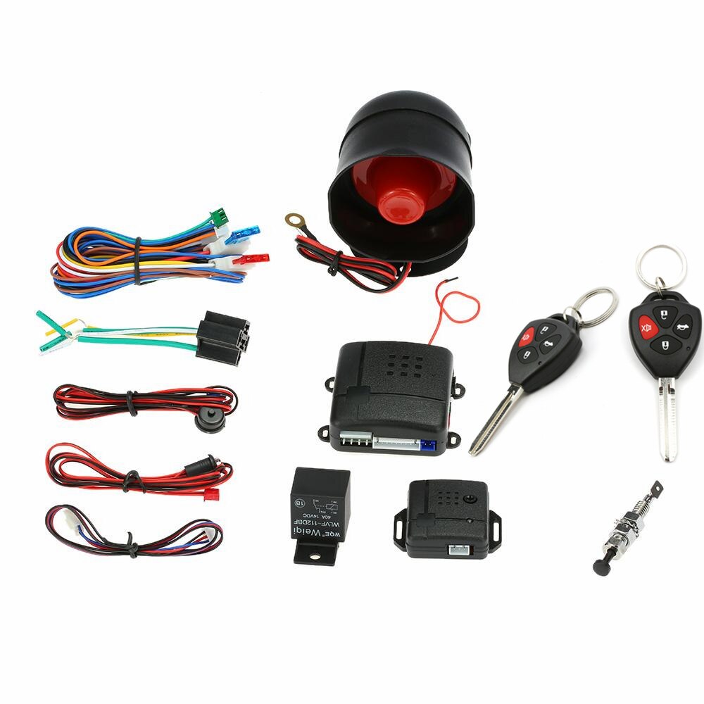 car alarm system black 2 remote controllers lb-100D four button ,Remote control automatic anti-theft, keyless entry