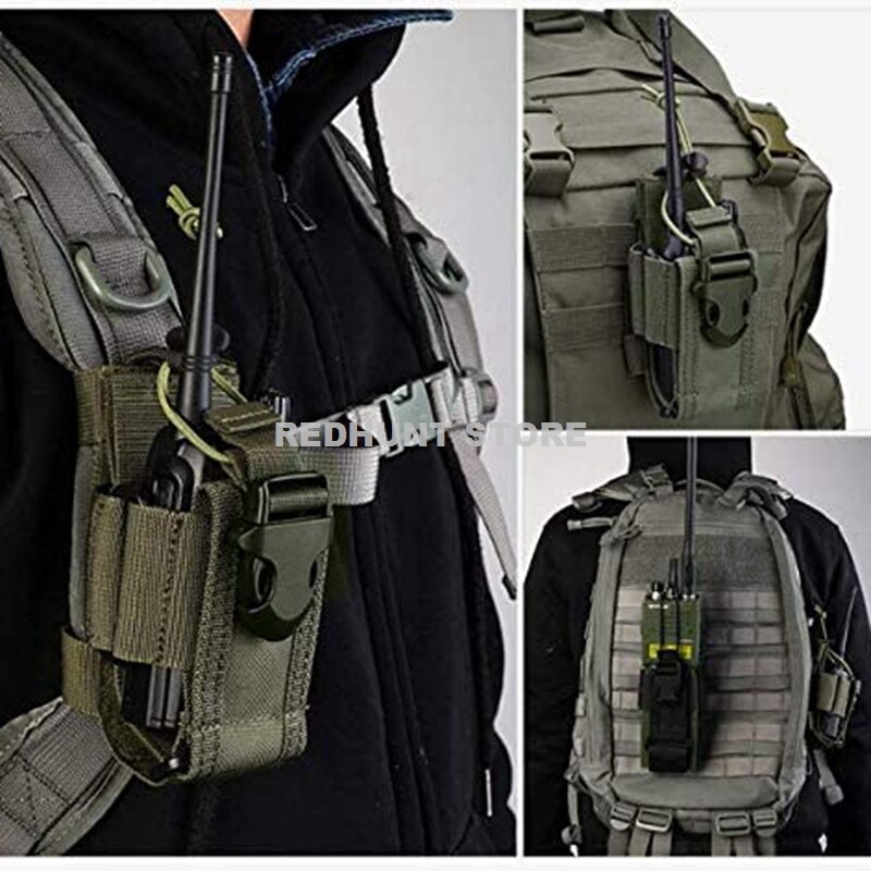 Verstellbare taktische Radio Halfter Tasche Molle Zwei-Wege-Radio Halfter Beutel Halfter Nylon Pflicht Aufbewahrung koffer Walkie Talkie Tasche