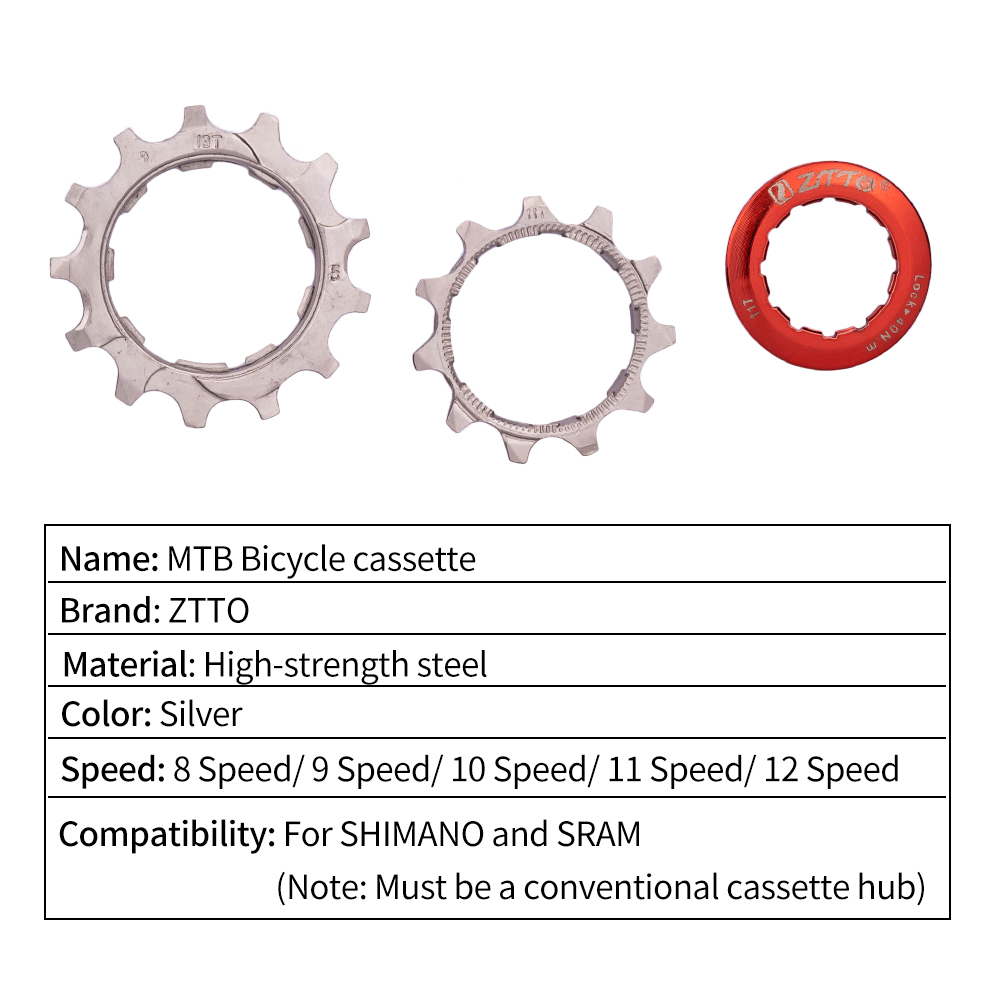 Ztto Mtb Racefiets 10 Speed Cassette 10 S 25T/28T/30T/34T/36T Mountain Fiets Tandwiel K7 Vouwfiets Fietsen Onderdelen