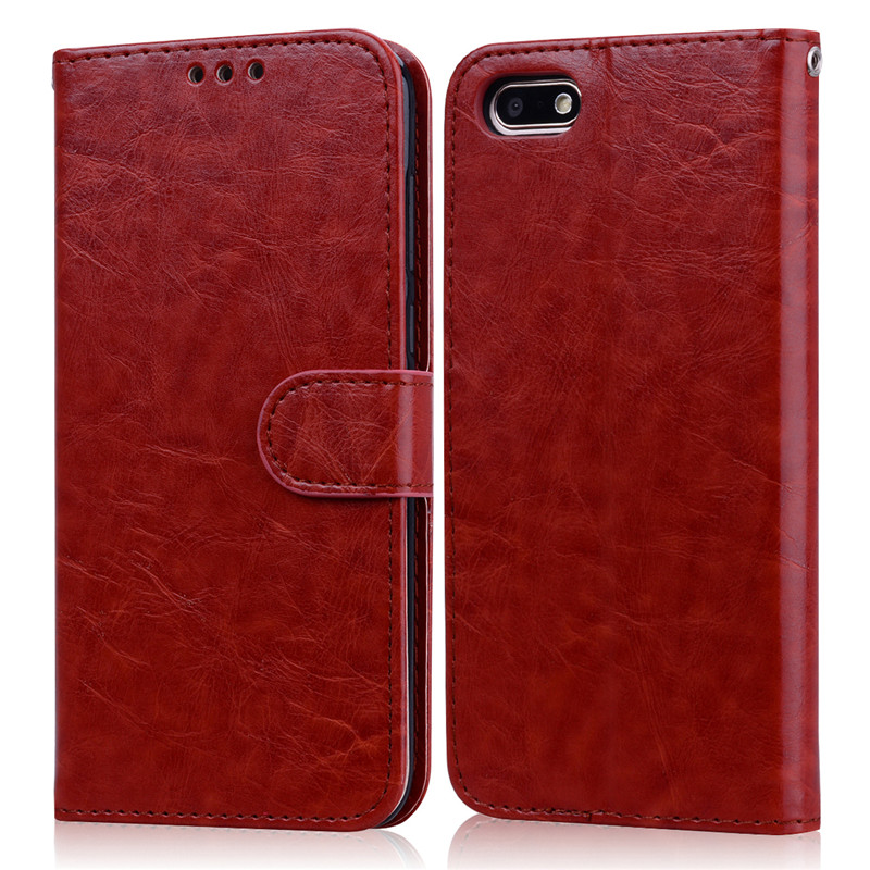 Honor 7A 5.45 Russia Phone Case For Huawei Honor 7A 7 A Soft Silicone Wallet Flip Case For Funda Huawei Honor 7A DUA-L22 Cover: Brown