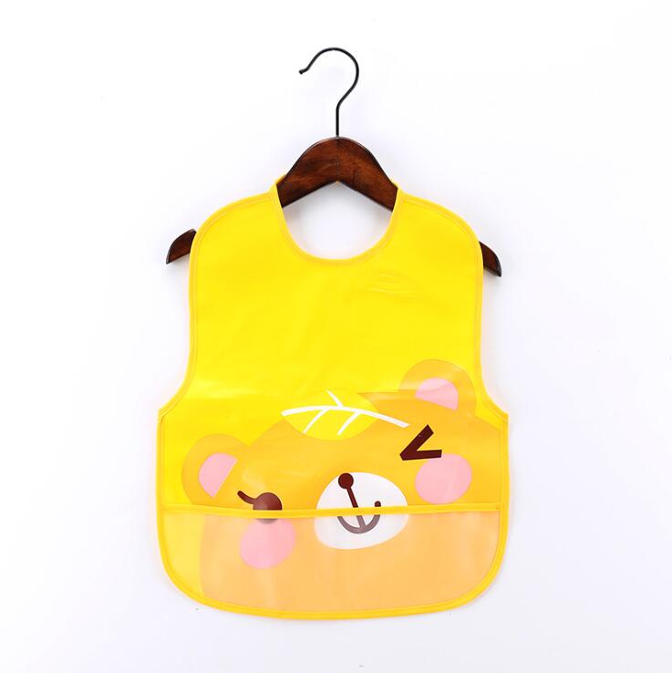 Adjustable Baby Bibs EVA Plastic Waterproof Lunch Feeding Bibs Baby Cartoon Feeding Cloth Children Baby Apron Babador de bebe: 8