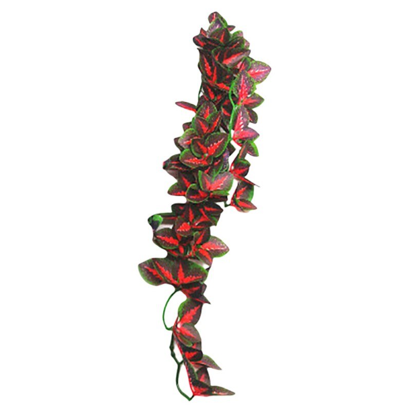 Plantes de décoration de Terrarium pour reptiles, plantes avec ventouse pour animaux de compagnie amphibiens, lézard, serpent, escalade, décor d&#39;aquarium: A2