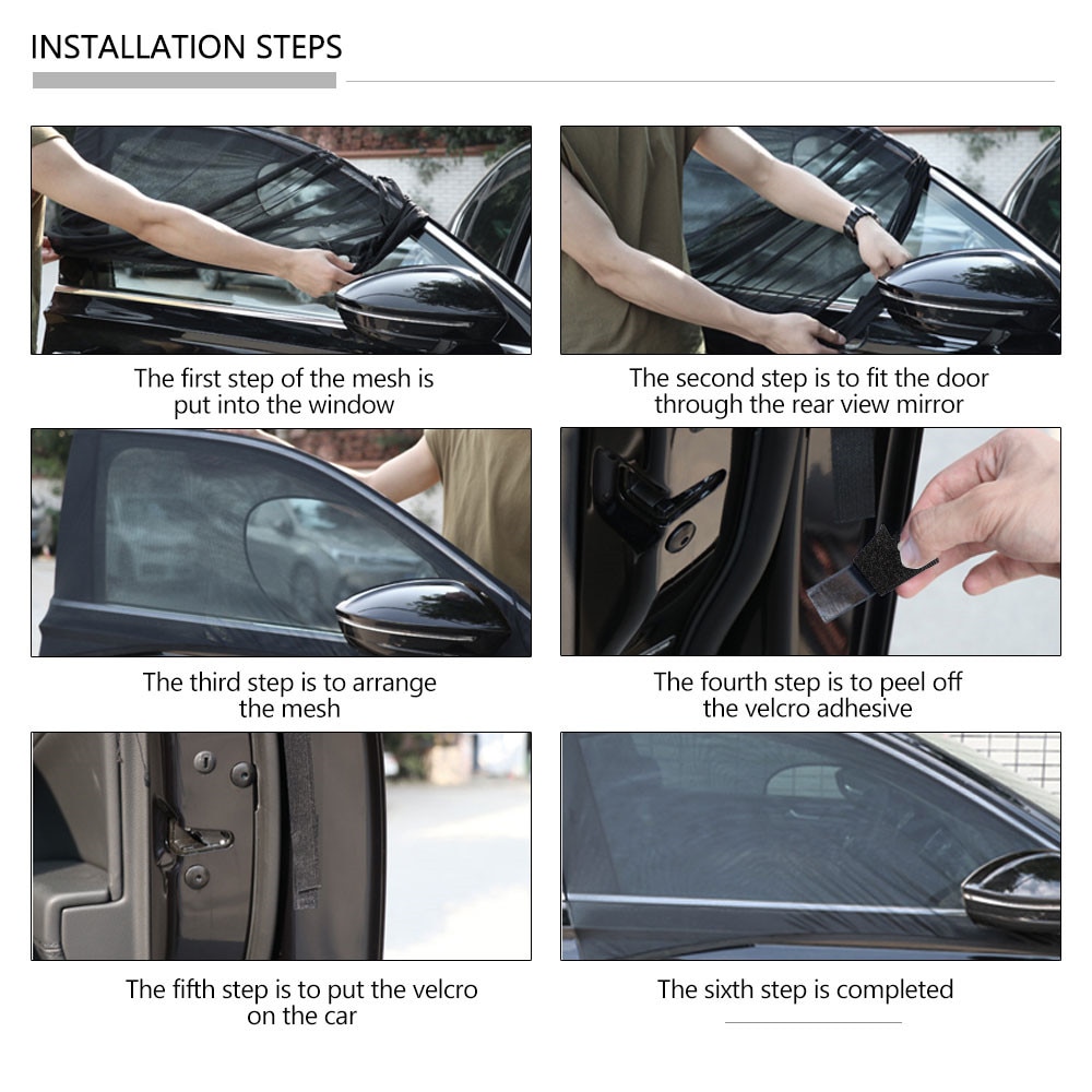 2Pcs sombrinha janela do carro para o cliente vip