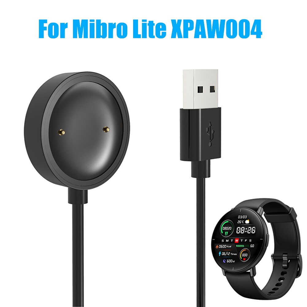Smartwatch Usb Oplaadkabel Voor Xiaomi Mibro Lite XPAW004 Sport Horloge Magnetische Charger Wire Voeding Dock Stand